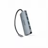 Dicota USB-C 8-in-1 multi hub 4K PD 100W zilver