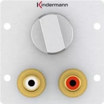 Stopcontact 2 x RCA Kindermann 7444000518