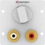 Stopcontact 2 x RCA Kindermann 7444000518