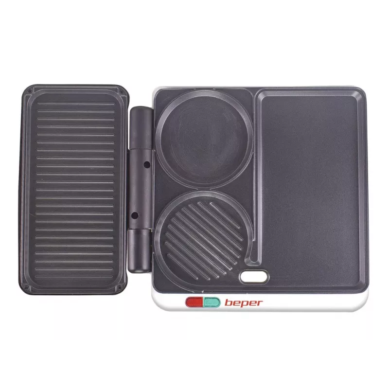 Beper P101CUD500 Party Line elektrische grill met 4 bakplaten