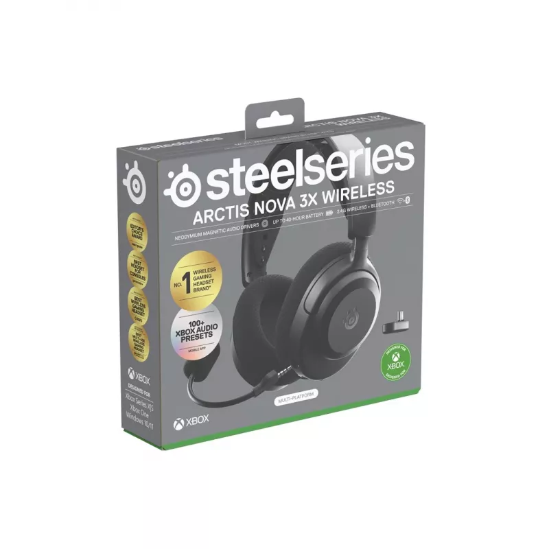 SteelSeries Arctis Nova 3X Wireless 61689 draadloze headset voor Xbox, zwart