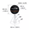Draagbare fishfinder Deeper Smart Sonar PRO+ 2 sonar 675 kHz, 100 m bereik, 65×65×65 mm, Li‑Ion 950 mAh