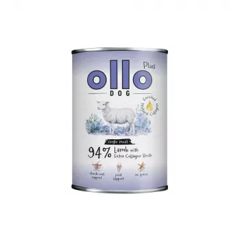 Ollo Plus collageen lam 400g blik voor honden