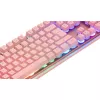 Deltaco GAM-021-RGB-P-DE - volledige grootte (100%) - USB - membraantoetsenbord - QWERTZ - roze