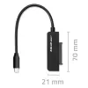 QOLTEC SATA-adapter 52269 voor 2,5-inch drive naar USB-C, ondersteunt tot 2 TB