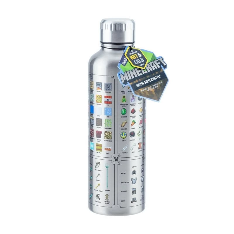 Paladone Minecraft metalen waterfles