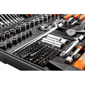 NEO tools 08-945 dopsleutelset 1/4 1/2 inch veelzijdig duurzaam