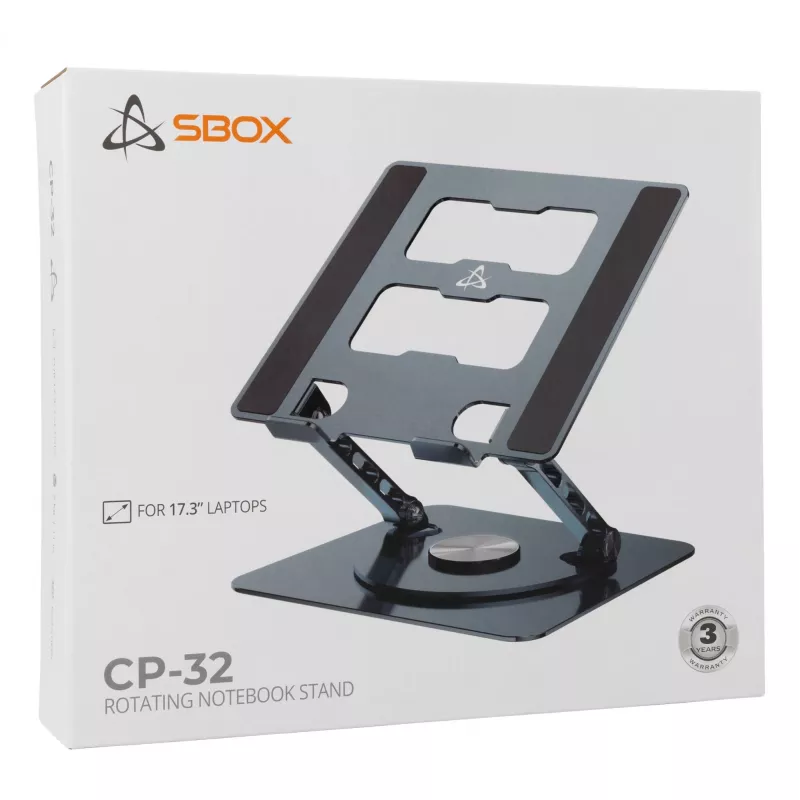 Sbox CP-32 Laptopstandaard 360°-rotatie