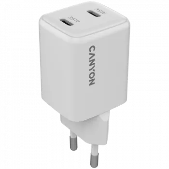Canyon CU35CC GaN 35 W 2xPD wandlader, wit
