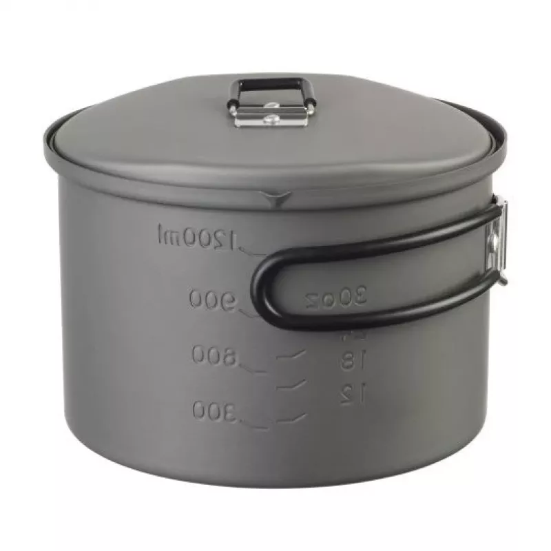 ESBIT PT1600HA campingkookpan 1,6 L aluminium, zwart