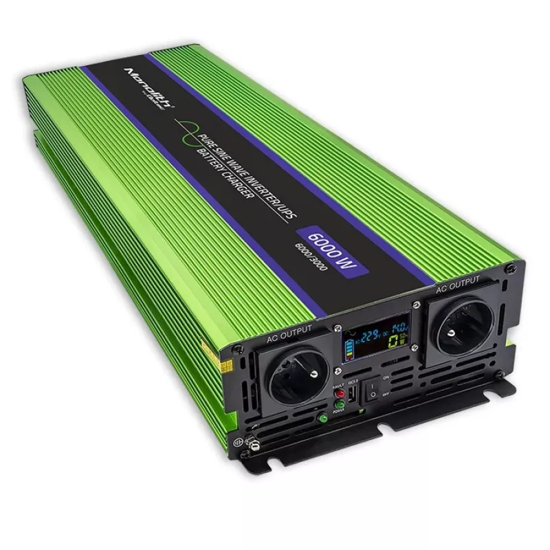 Auto-omvormer Qoltec Monolith 6000 W groen 12 V