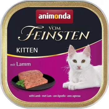 Natvoer voor katten animonda Vom Feinsten schaal 100 g — Junior lam, eiwit 10%, vet 7%, vocht 80%