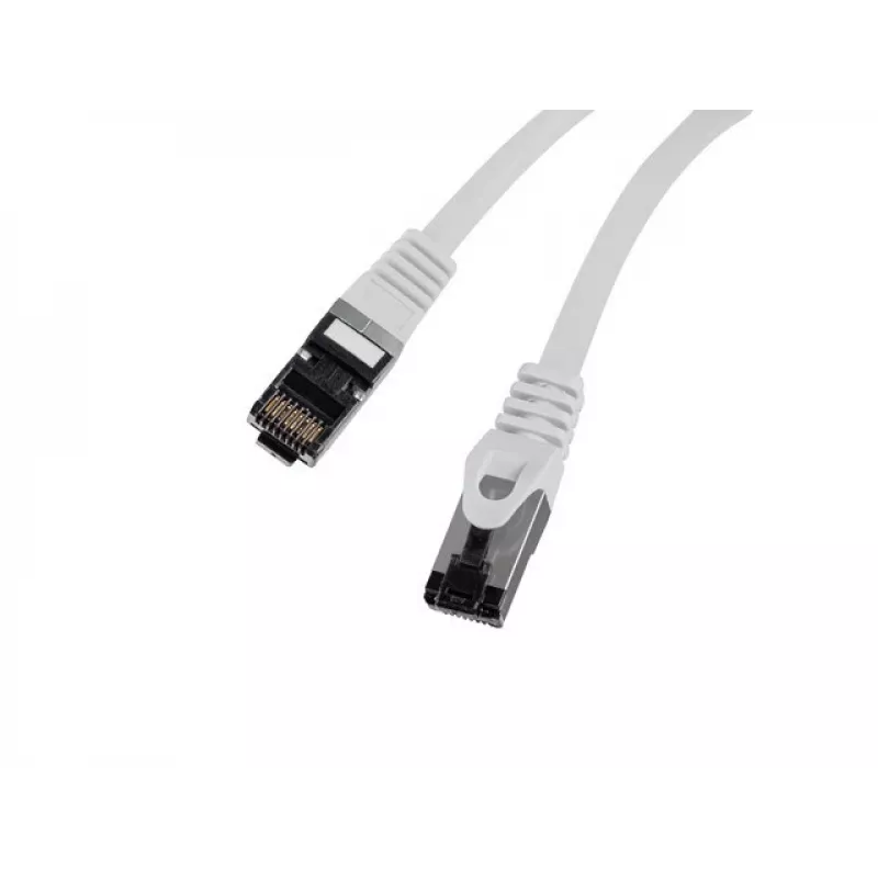 Netwerk-patchkabel LANBERG PCF8-10CU-0025-S Cat8.1 S/FTP (S-STP) RJ-45 – 0,25 m, grijs