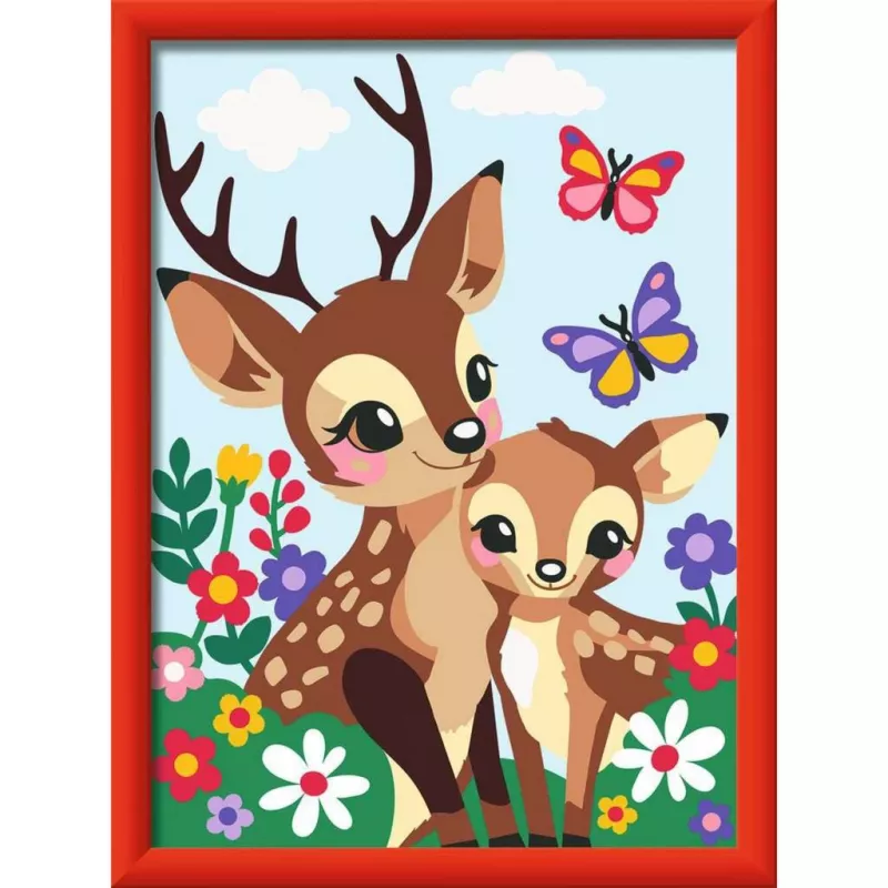 Schilderen-op-nummer-set Ravensburger CreArt gelukkig hert — genummerde canvas-schilderset