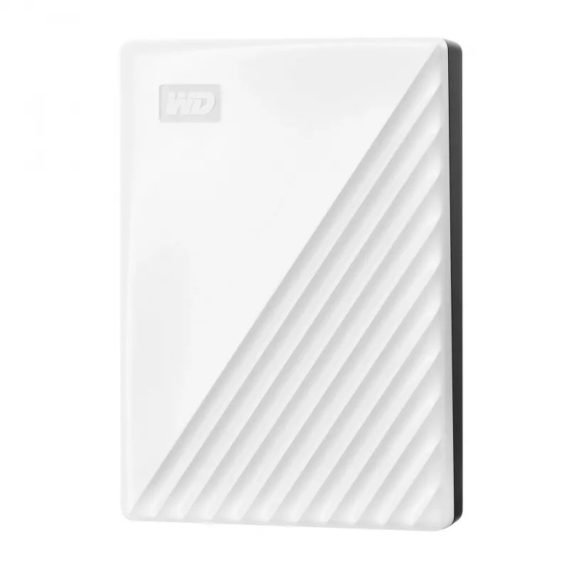 Western Digital WD My Passport 5 TB wit USB 3.0 / 2,5 inch, 19,15 mm / 256-bits versleuteling / WD Backup / wit (WDBPKJ0050BWT-WESN)