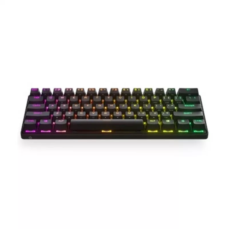 Mechanisch gaming-toetsenbord STEELSERIES Apex Pro Mini Wireless — 60% formfactor, USB + RF draadloos + Bluetooth, QWERTY US, zwart