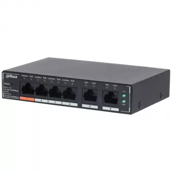 Dahua Technology SG4006P netwerkswitch managed L2 Gigabit Ethernet (10/100/1000) Power over Ethernet (PoE) zwart