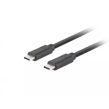 USB-C-naar-USB-C-kabel LANBERG CA-CMCM-32CU-0010-BK — USB 3.2 Gen 2, 1 m, zwart, 100 W laadvermogen, 4K-video