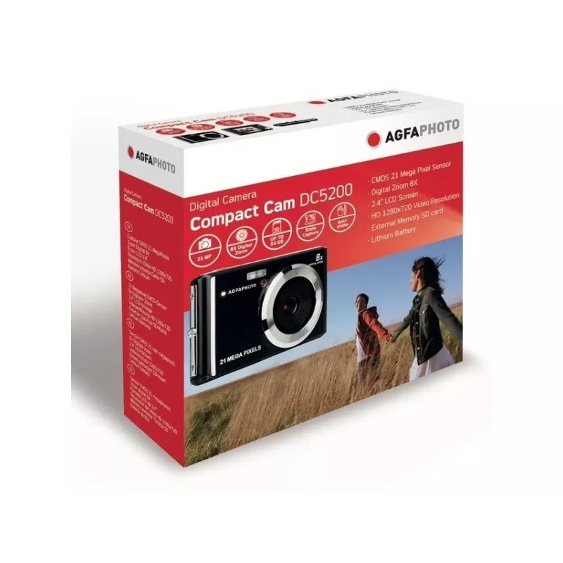 AgfaPhoto Compact DC5200 compactcamera 21 MP CMOS 5616 x 3744 pixel blauw (DC5200-BL)