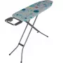 Strijkplank full-size Vileda — volwaardig RVS poten 1200×380 mm strijkoppervlak hoogte 75–96 cm opvouwbaar strijkijzerhouder