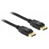 Delock - DisplayPort-kabel - DisplayPort (M) naar DisplayPort (M) - 3 m - vergrendeld - zwart