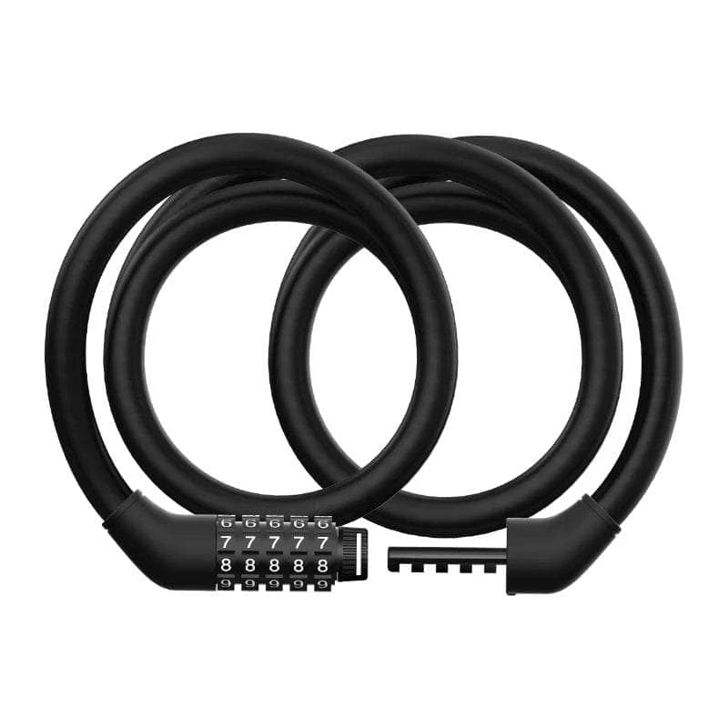 Kabelslot Xiaomi BHR6751GL voor step, 1,2 m lengte, 1,2 cm diameter, cijferslot, zwart