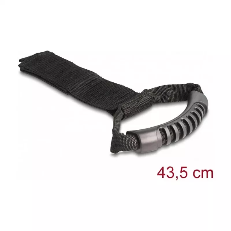 DeLOCK draagband L 435 x B 50 mm zwart 2 stuks