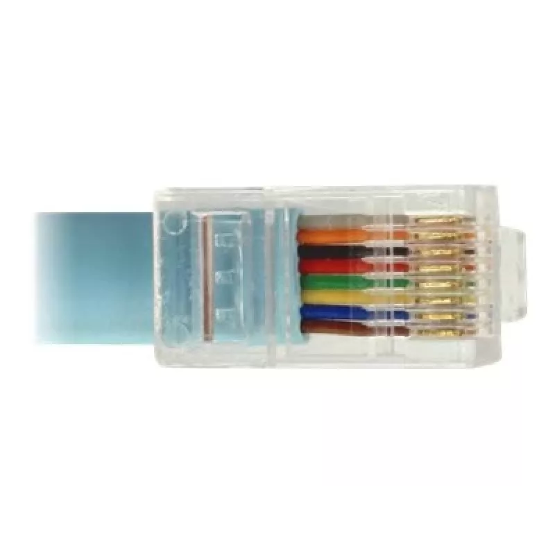 Delock USB 2.0 naar seriële RS-232 RJ45 console-adapterkabel, 3 m, blauw