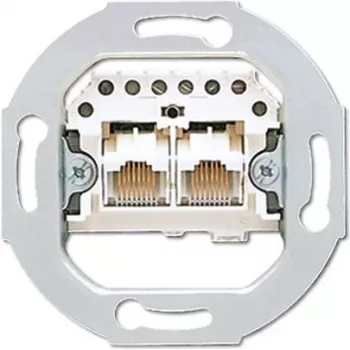 JUNG UAE 2X8 UPO 2 x RJ-45 grijze contactdoos (UAE2X8UPO)