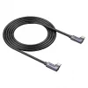 USB-C-kabel Unitek C14147ABK01-1M, 1 m, 90° haakse stekkers, USB PD 3.0 100W, data 480 Mbit/s, zwart