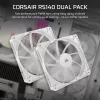 Corsair RS140 Dual Pack behuizingsventilatoren, 140 mm, wit, CO-9050195-WW