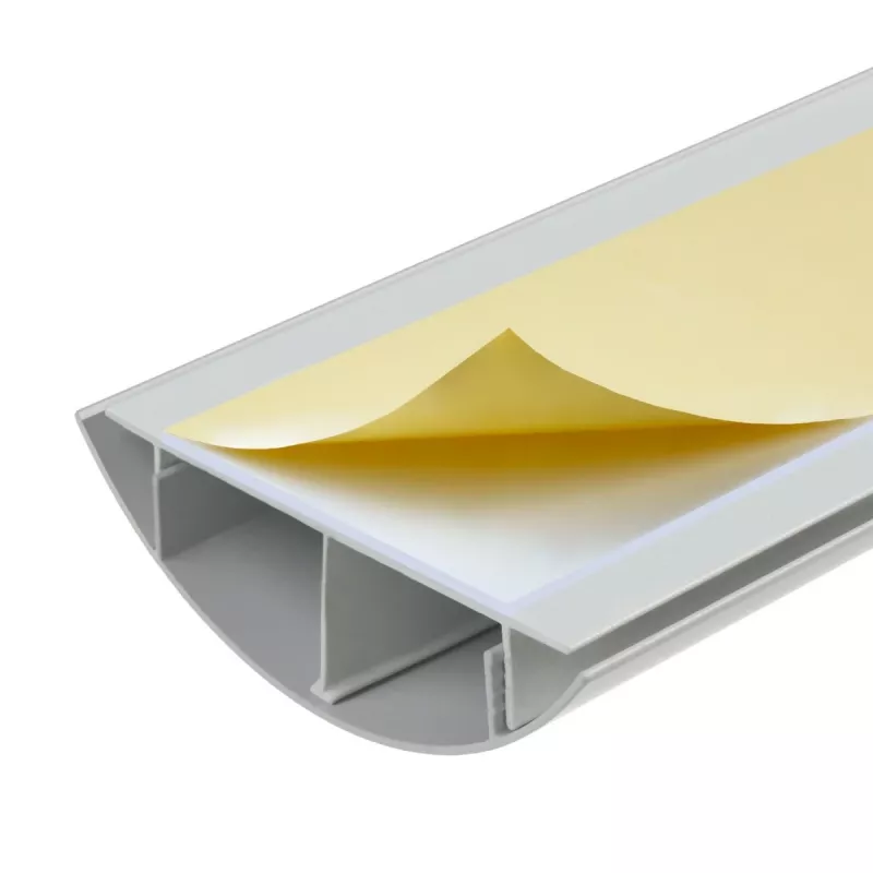 Aluminium kabelgoot MACLEAN MC-814 S, zilver – opbouw kabelgoot