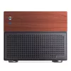 Jonsbo N4 microtower behuizing zwart robuust staal compacte PC-behuizing