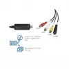LogiLink USB 2.0 a/V grabber. USB a/M naar 3xCinch + MiniDIN5/F. zwart