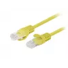 Lanberg PCU6-20CC-0100-Y Cat.6 UTP patchkabel, 1 m, Geel, verpakking van 10
