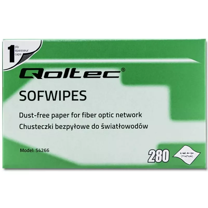 Qoltec pluisvrije vezeloptische doekjes