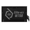 Voeding Elite NEX White 700W 80+ zwart mesh-kabel