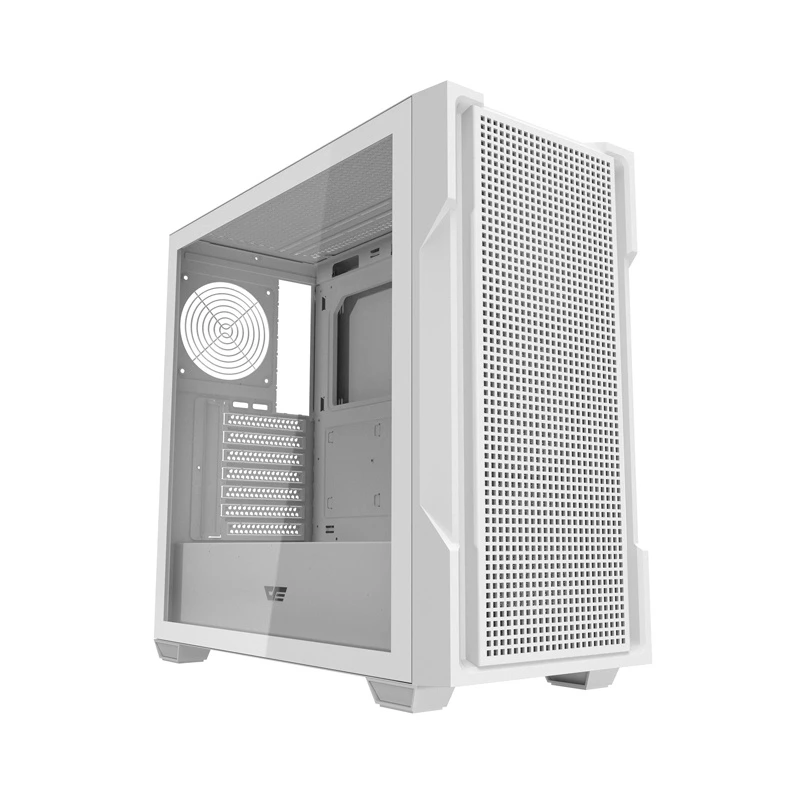 Darkflash DS900 Mesh pc-behuizing zonder ventilatoren (wit)