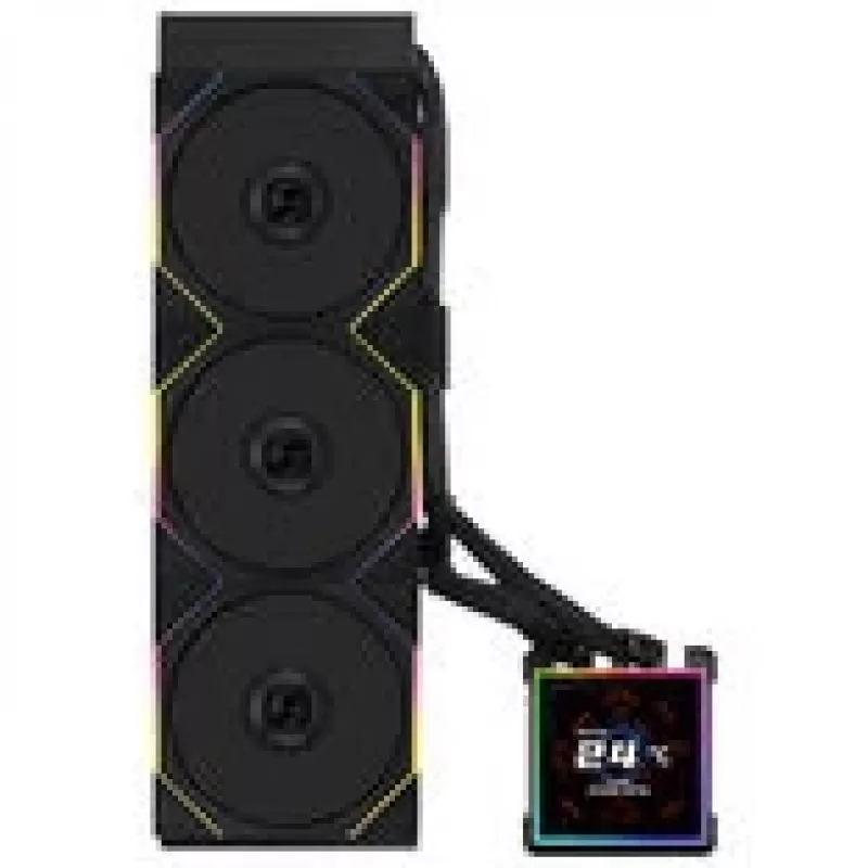 AiO-vloeistofkoeler lian li HydroShift II LCD-S 360mm met RGB en LCD-display