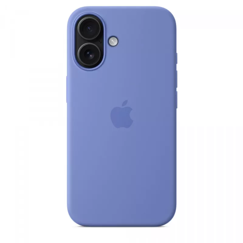 iPhone 16 siliconenhoesje met MagSafe - periwinkle
