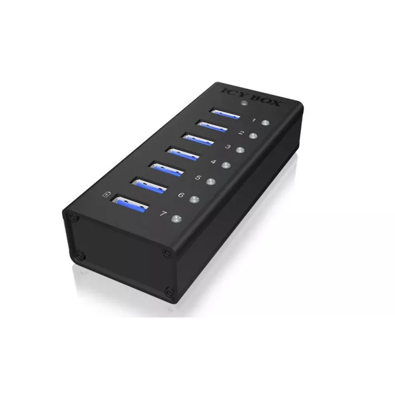 ICY BOX IB-AC618 USB 3.2 Gen 1 (3.1 Gen 1) Type-B 5000 Mbit/s zwart