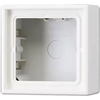 Installatiedoos JUNG LS 581 A WW, apparaatdoos 81×81×47 mm, wit