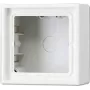 Installatiedoos JUNG LS 581 A WW, apparaatdoos 81×81×47 mm, wit