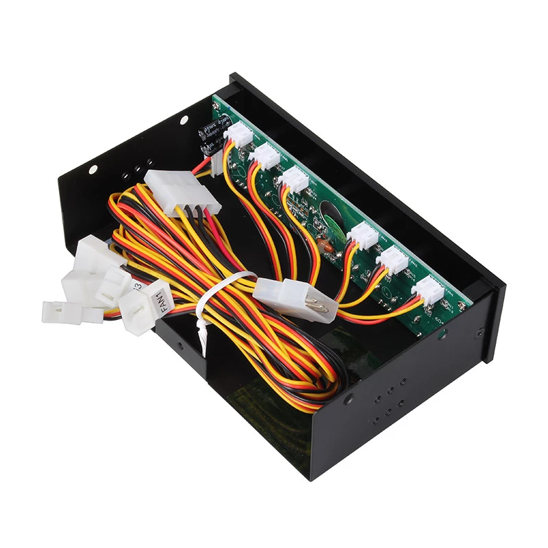 Ventilatorcontroller Akasa AK-FC-08BKV2 zwart 6 kanalen