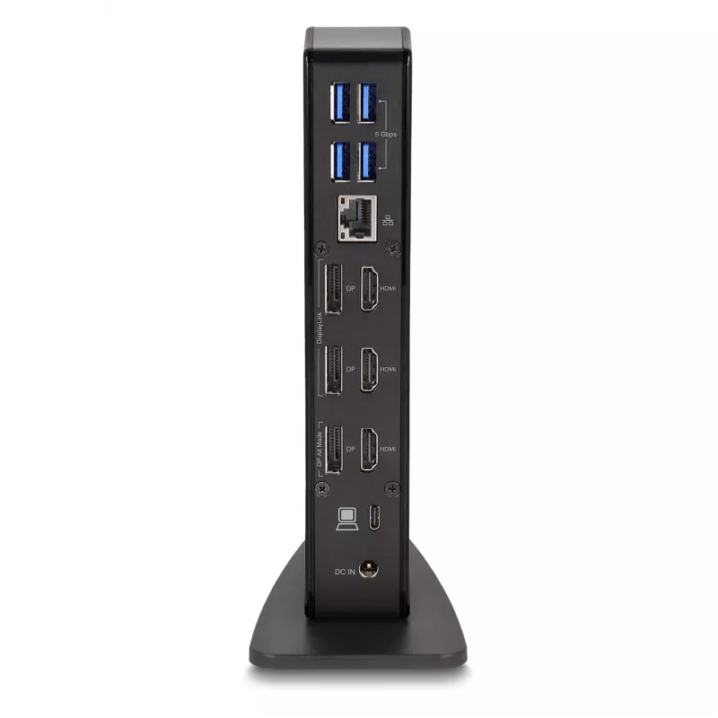 DeLOCK USB Type-C Triple Display Docking Station 4K USB-hub LAN audio PD 96W