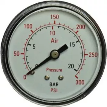 Manometer Aerotec aansluiting achterzijde buitendraad 1/4 inch model 9414582