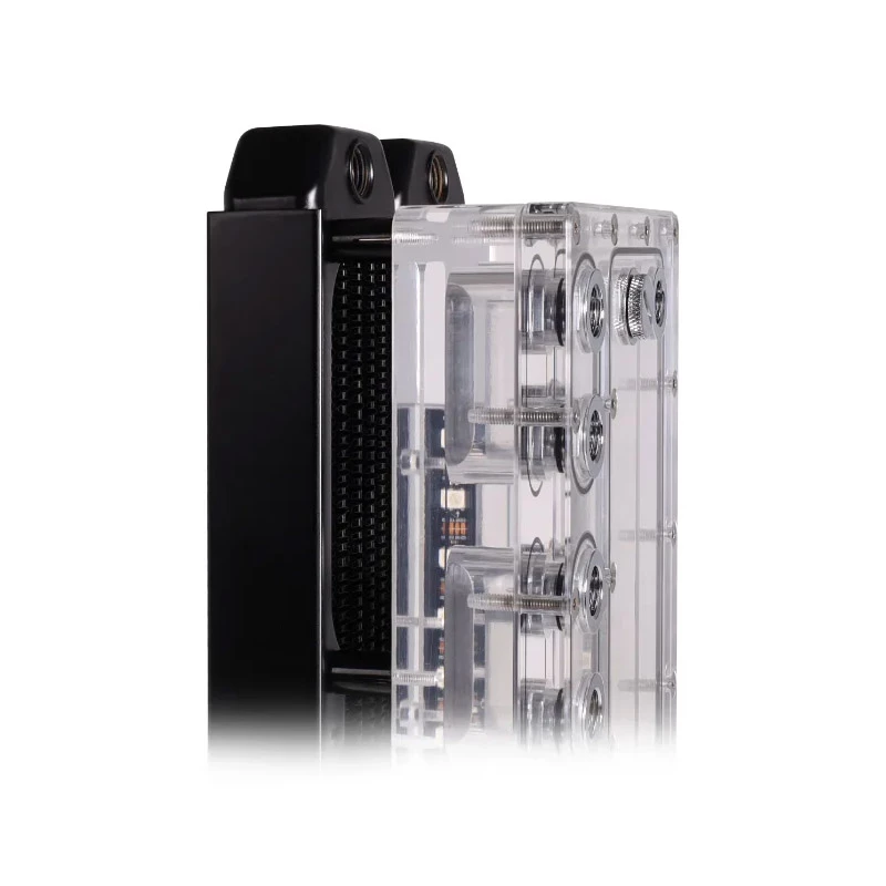 Montageset Alphacool 15724 zwart roestvrij staal 17 mm hoogte
