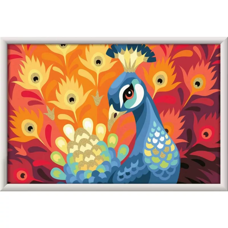 Mal- en giet set Ravensburger CreArt Proud Peacock — malset