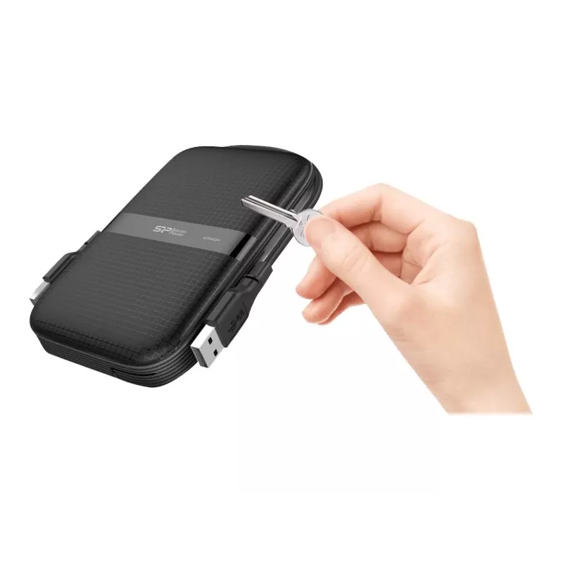 Silicon Power Armor A60 externe HDD, 2 TB, 2,5 inch, USB 3.2 Gen 1, zwart