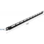 Montageset DELOCK 67459 zwarte metalen blindplaat met tiewrap-houders voor 19 inch rack 0,5HE